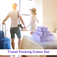 2 Packs 6 Set Travel Packing Cubes Luggage Organizer Set Lightweight Suitcase with Shoe Bag for Clothes Toiletries (2 Count)