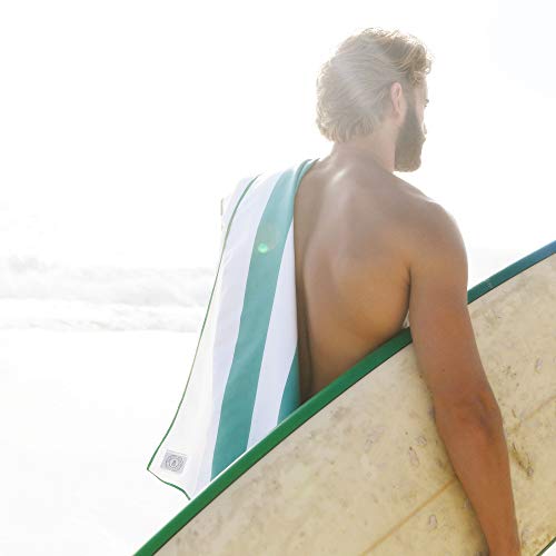 Emerald Microfiber Beach Towel by Laguna Beach Textile Co