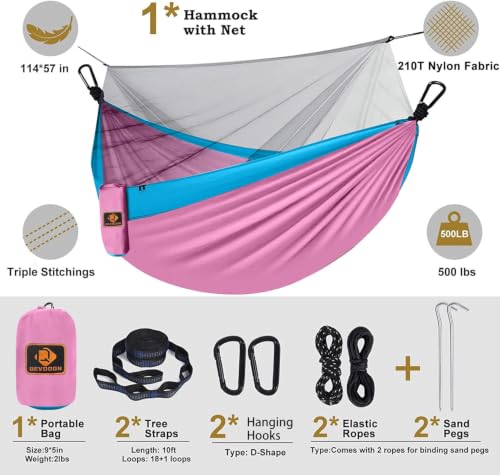 Camping Hammock with Mosquito Net