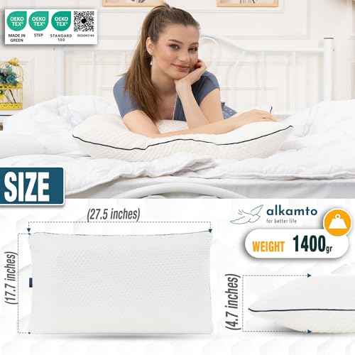 Memory Foam Pillow 27.5X 18 in”