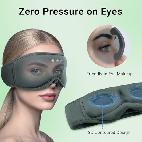 Bamboo Cotton Sleep Mask with Headphones