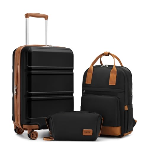 Luggage Set 3 Piece Carry On Hardside Luggage with Spinner Wheels (3 Count)