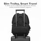 Top Opening Carry on Luggage with Narrow Trolley Handle