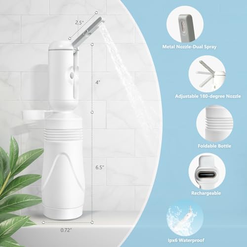 Portable Bidet for Travel with 550ml Bottle (18.6 Fl Oz)