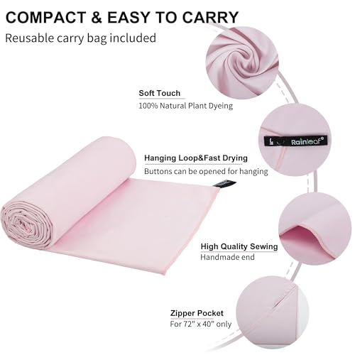 Microfiber Towel Quick Dry Camping & Travel & Gym Towel. Compact