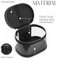 Travel Makeup Bag Clear Compact Make Up Vanity Case with Brush Storage and Top Handle