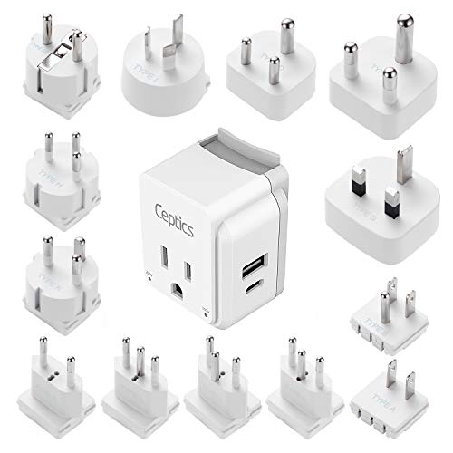 International Power Plug Adapter Travel Set