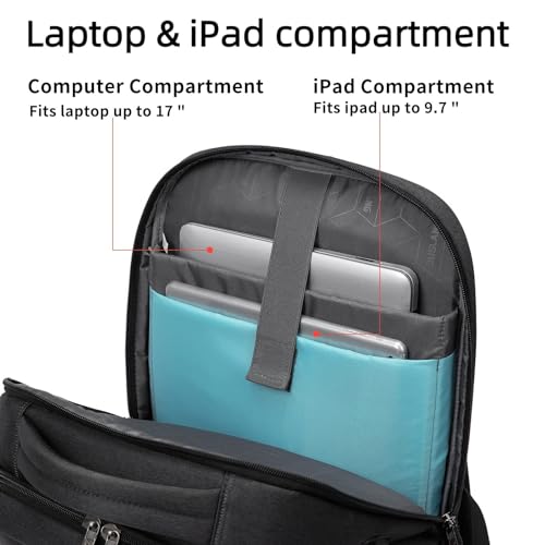 17 Inch Laptop Backpack for Travel Water Resistant College Backpack for Men