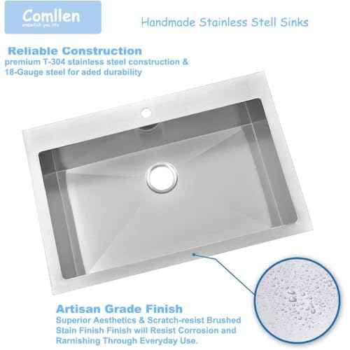 28 inch Drop in Kitchen Sink