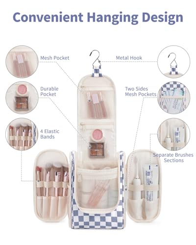 Small Hanging Travel Toiletry Bag for Women