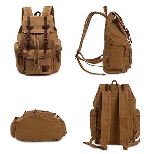 High Capacity Canvas Vintage Backpack