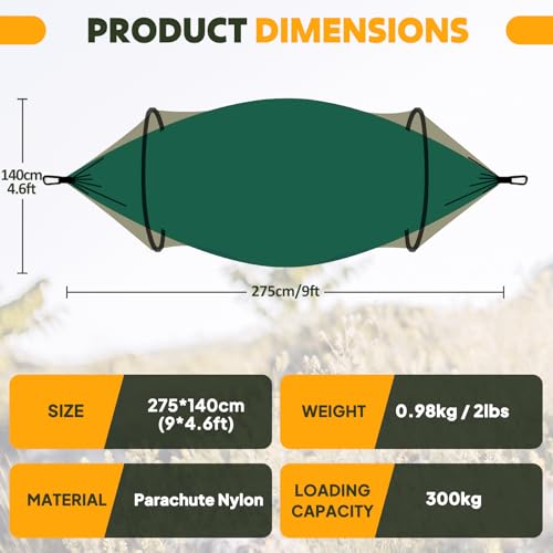 Ultra Light Travel Camping Hammock Pop