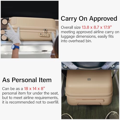Underseat Carry On Luggage with Wheels