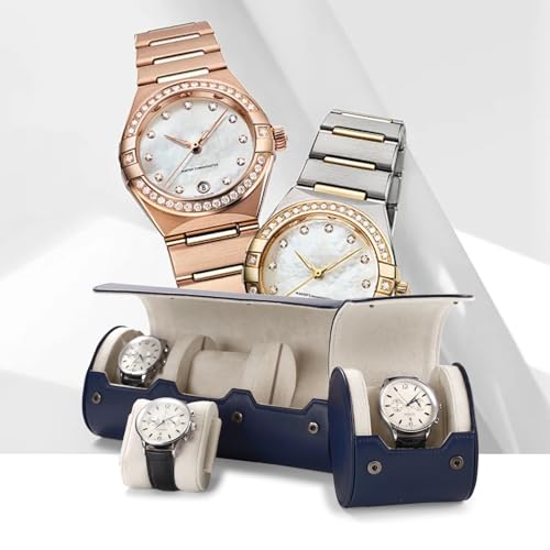 Single Watch Travel Case Dark Blue