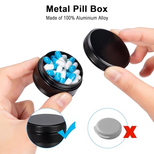 Metal Pill Box for Purse