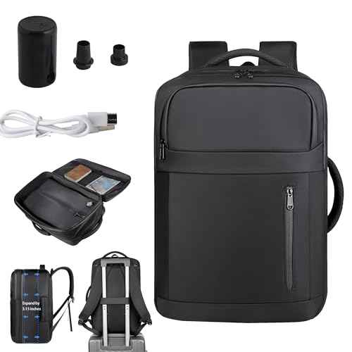Vacuum sealed travel computer backpack