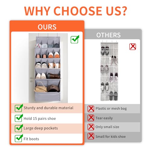 1 Pack Over the Door Shoe Organizers