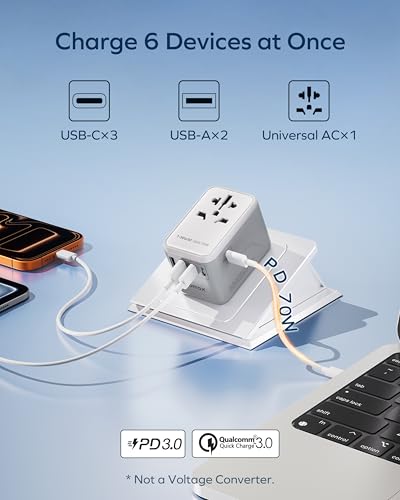 70W GaN Universal Travel Adapter