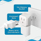 Japan Philippines Travel Adapter Plug by Ceptics (3 Count)