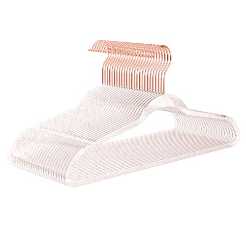 Premium Clear Invisible Acrylic Hangers (50 Count)