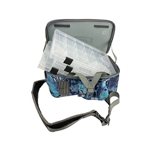 Kryptek Tactical Fishing Sling Pack with 3 Tackle Trays