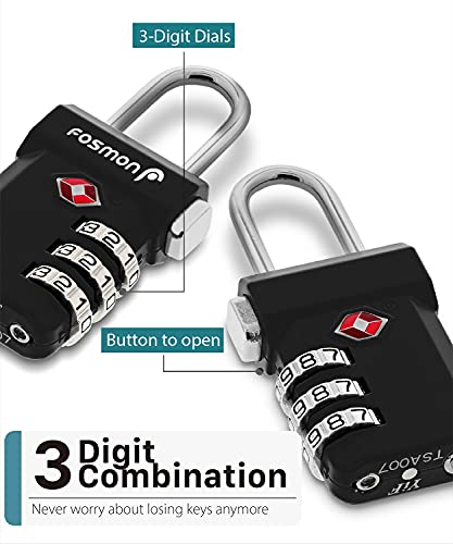 TSA Approved Luggage Locks (4 Count)
