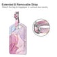 2 Pack Luggage Tags Leather Name ID Labels with Privacy Cover (2 Count)