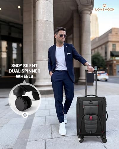 Carry On Luggage 22x14x9 Airline Approved with TSA Lock for Business Trip