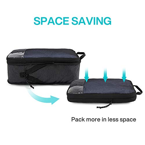4 Set Compression Packing Cubes for Travel (6 Count)