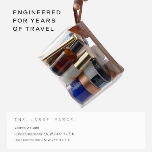 Parcel Clear Travel Kit with Zipperless Magnetic Closure