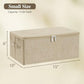 Fabric Storage Bins with Zipper Lids