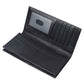 Leather Checkbook Cover Wallet for Men with RFID Blocking