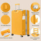 Luggage Sets 2 Piece Aluminum Frame Carry On and Checked Suitcase PC ABS Hard Shell TSA Lock No Zipper