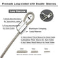 10 Pcs 2mm Wire 12 inch Vinyl Coated Stainless Steel Cable with Loops Short Wire Rope Lanyard Lock Security Chain Link for Outdoor Gates (10 Count)