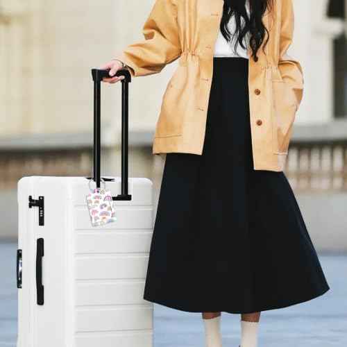 Luggage Tags Privacy Cover ID Label for Travel Bag Suitcase (2 Count)