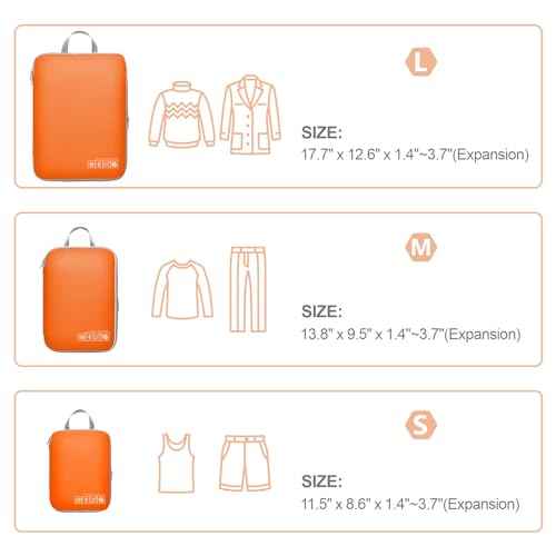 Compression Packing Cubes for Travel (4 Count)