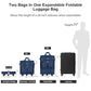 Expandable Luggage Bags for Travel Collapsible Suitcase with Wheels