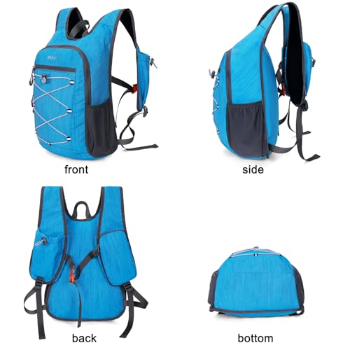 20L Hiking Backpack Lightweight Packable Hiking Daypack Small Travel Outdoor Foldable Shoulder Bag Blue