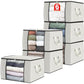 6 Pack Storage Bags for Clothes Blanket Storage Bins with Lids (6 Count)