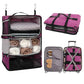 Travel Portable Hanging Shelves Closet Organizer Packing Luggage Storage with Multifunctional and Foldable Invisible Compartment