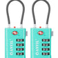 TSA Approved Luggage Locks with Search Alert Indicator (2 Count)
