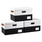 Foldable Storage Bins with Lids [3 (3 Count)