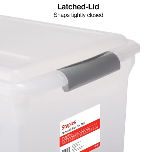 Store & Slide Plastic File Box (2 Count)