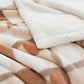 Super Soft Faux Rabbit Fur Sherpa Fleece Throw Blanket