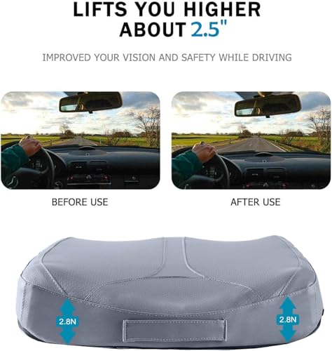 Car Memory Foam Heightening Seat Cushion for Short People Driving