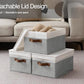 Fabric Storage Bins with Lids (3 Count)