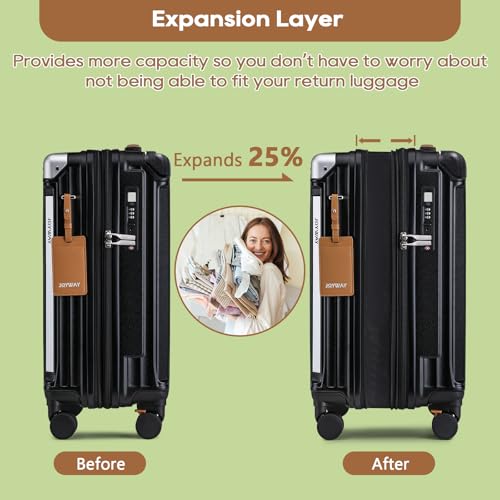5 Piece Luggage Set with Cup Holder