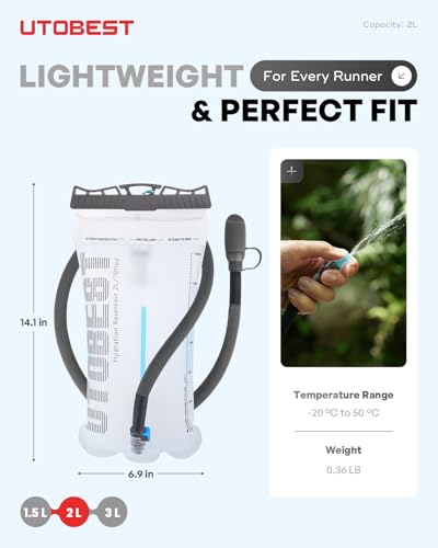 Water Bladder 2L Hydration Bladder for Hiking Backpack