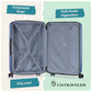 Boren Expandable Hardside Rugged Travel Luggage with 8 Spinner Wheels