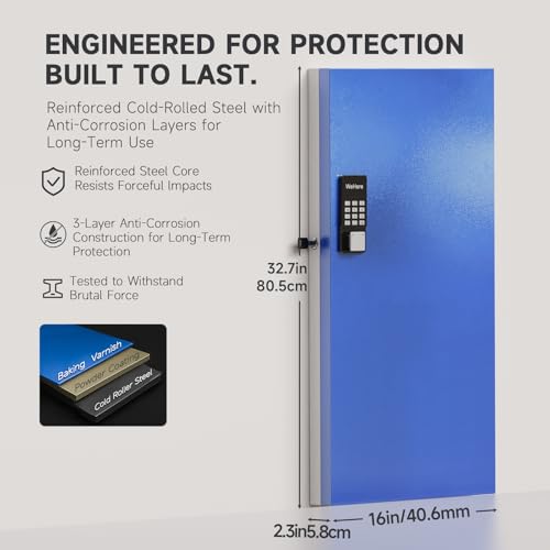 120 Key Lock Box Smart Key Organier Cabinet with Keypad & App for Office